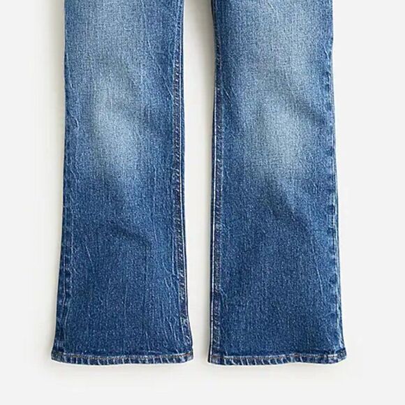 NWT J. Crew 9" Demi Boot Cut Crop Palmyra Hash Denim Jean BP487 Retails $128 - Picture 5 of 13